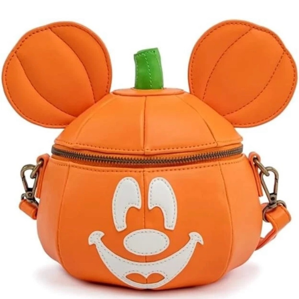 Loungefly Disney Mickey Mouse Mick-O-Lantern Halloween Crossbody Purse bag New